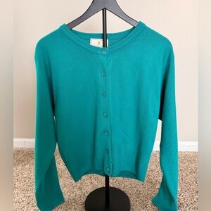 Vintage Express Teal Women's Cardigan Size M